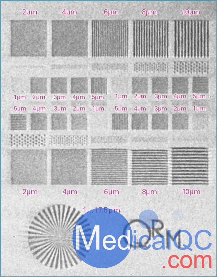 QRM-MicroCT-Barpattern-NANO,MicroCT-Barpattern-NANO測試卡,micro-CT,nano-CT,微型CT測試模體,納米顯微CT柱狀測試卡