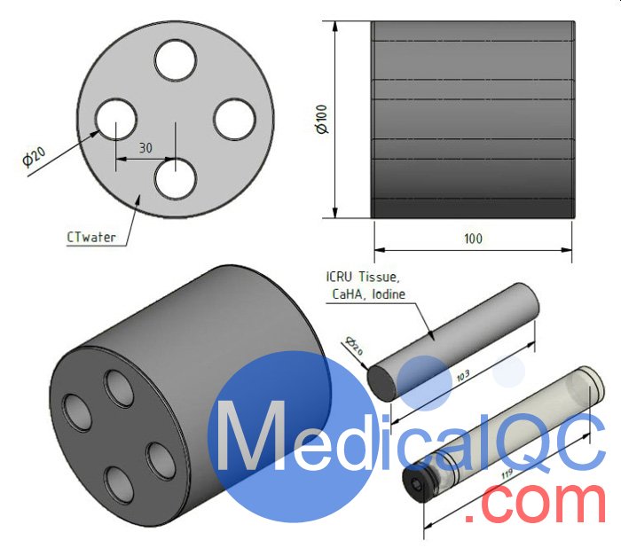 QRM-SCT光譜CT模體，QRM-SCT CT測(cè)試模體尺寸